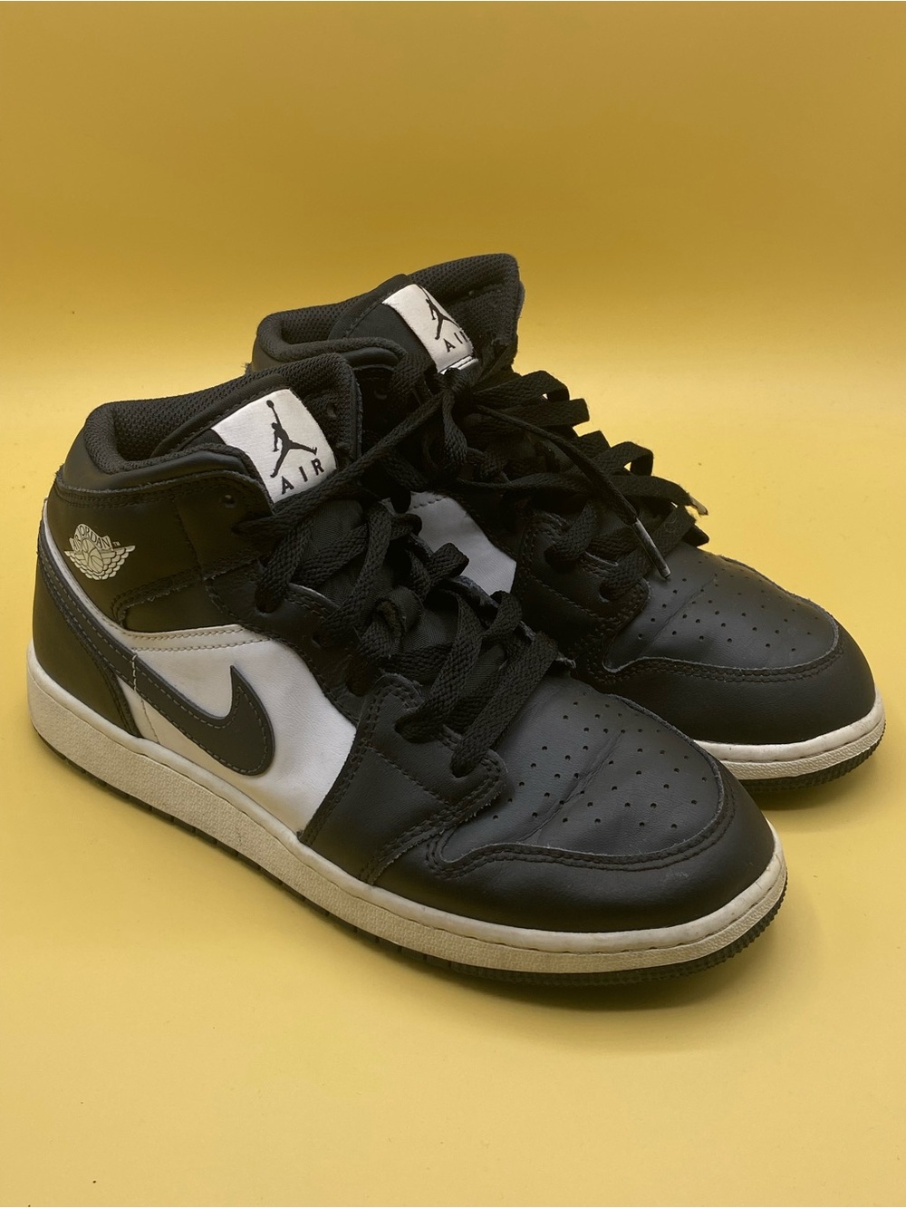 Jordan Mid-Top Sneakers in Black and White